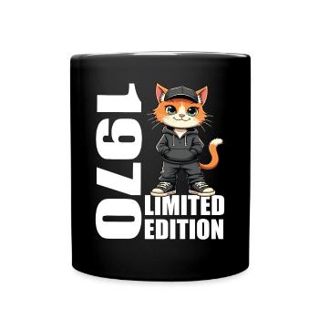Edition Limitée 1970 Anniversaire Né 1970 - Mug uni - noir - Devant