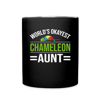 Chameleon Gifts - Tasse einfarbig - Schwarz - Vorne