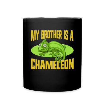 Chameleon Gifts - Tasse einfarbig - Schwarz - Vorne
