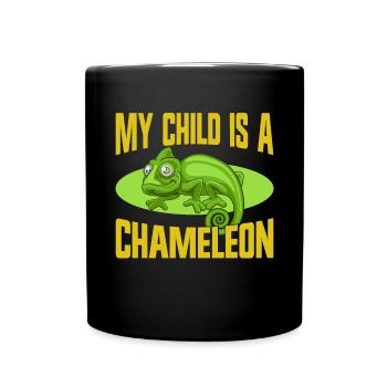 Chameleon Gifts - Tasse einfarbig - Schwarz - Vorne