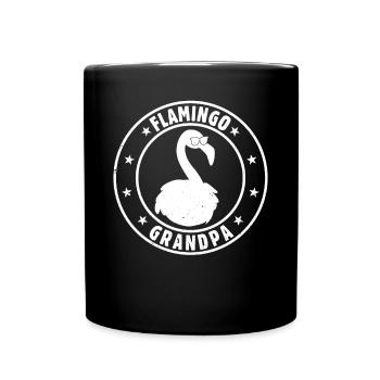 Flamant rose Grand-père Flamant rose Grand-père Flamant rose - Mug uni - noir - Devant