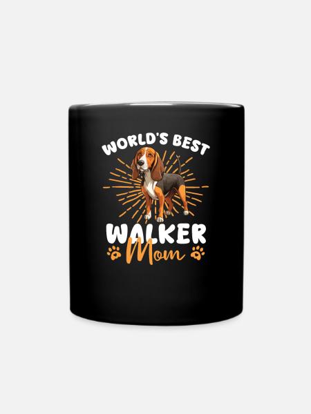 Treeing Walker Coonhound Walker Mom - Tasse einfarbig - Schwarz