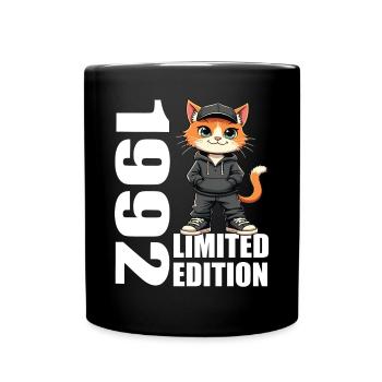 Limited Edition 1992 Geburtstag 1992 Geboren - Tasse einfarbig - Schwarz - Vorne