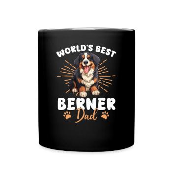 Bernese Mountain Dog Bernese Dad - Full Colour Mug - black - Front
