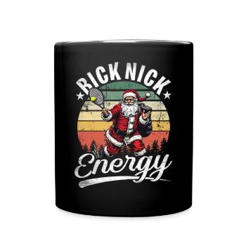 Big Nick Energy Funny Santa Claus Christmas - Full Colour Mug - black - Front