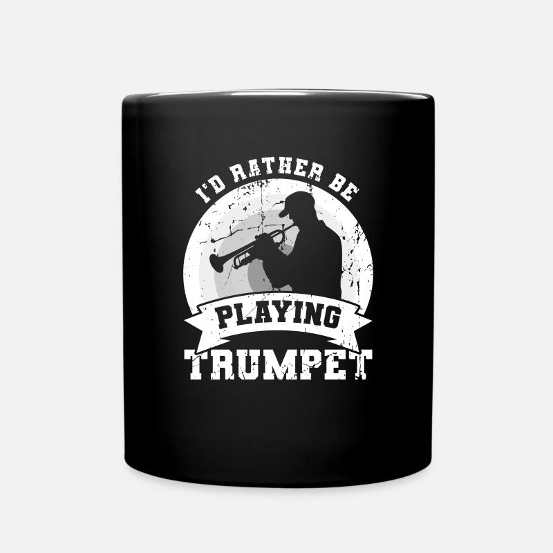 Je préfère jouer de la trompette - Mug uni - noir