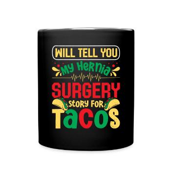 Chirurgie des hernies - Mug uni - noir - Devant
