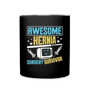 Chirurgie des hernies - Mug uni - noir - Devant