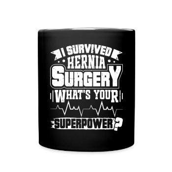 Chirurgie des hernies - Mug uni - noir - Devant