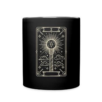 K-Pop Koreanische Popmusik Südkorea Kpop Lightstick - Tasse einfarbig - Schwarz - Vorne