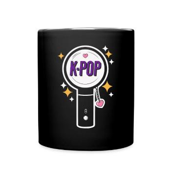 K-Pop Musique pop coréenne Corée du Sud Kpop Lightstick - Mug uni - noir - Devant