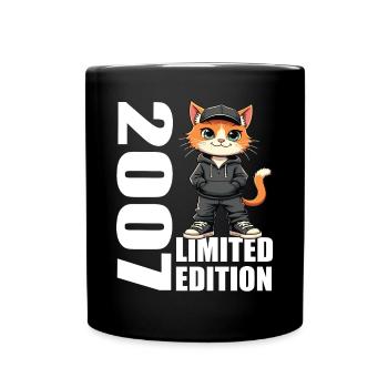 Limited Edition 2007 Birthday 2007 Born - Full Colour Mug - black - Front