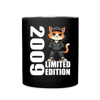 Limited Edition 2009 Geburtstag 2009 Geboren - Tasse einfarbig - Schwarz - Vorne