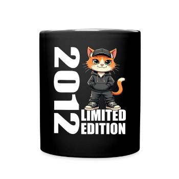 Limited Edition 2012 Geburtstag 2012 Geboren - Tasse einfarbig - Schwarz - Vorne