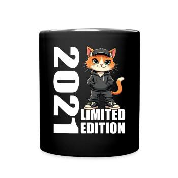 Limited Edition 2021 Geburtstag 2021 Geboren - Tasse einfarbig - Schwarz - Vorne