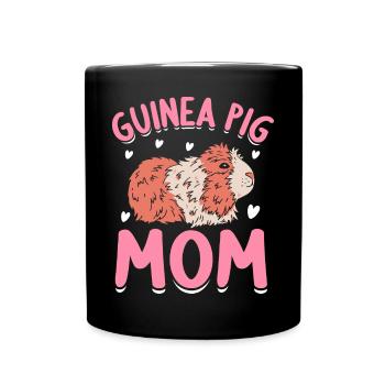 Guinea Pig Mom - Full Colour Mug - black - Front