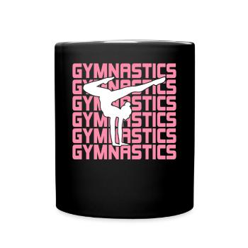 Gymnastics Gymnast Acrobat - Full Colour Mug - black - Front