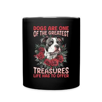 Pitbull Terrier Dog Owner - Full Colour Mug - black - Front