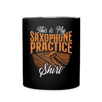 Saxophone This Is My Saxophone - Full Colour Mug - black - Front