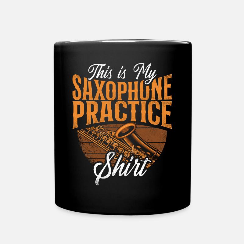 Saxophone This Is My Saxophone - Full Colour Mug - black