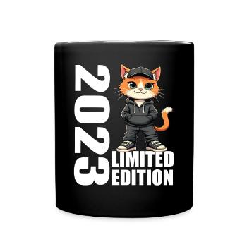 Limited Edition 2023 Geburtstag 2023 Geboren - Tasse einfarbig - Schwarz - Vorne