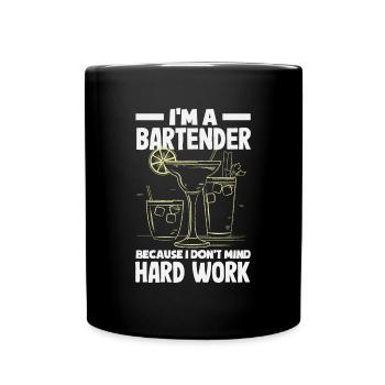Funny Bartender Saying Bartender Gift - Full Colour Mug - black - Front
