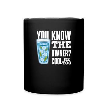Lustiger Barkeeper Spruch Barkeeper Geschenk - Tasse einfarbig - Schwarz - Vorne
