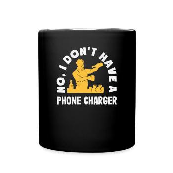 Lustiger Barkeeper Spruch Barkeeper Geschenk - Tasse einfarbig - Schwarz - Vorne