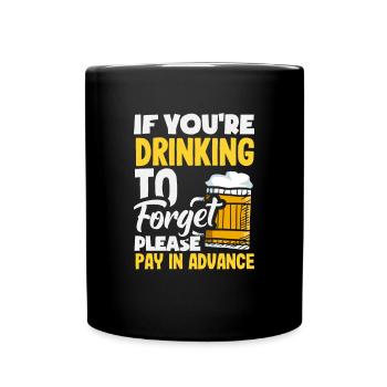 Lustiger Barkeeper Spruch Barkeeper Geschenk - Tasse einfarbig - Schwarz - Vorne