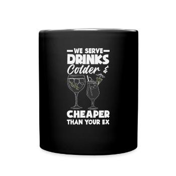 Funny Bartender Saying Bartender Gift - Full Colour Mug - black - Front