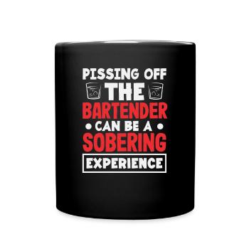 Funny Bartender Saying Bartender Gift - Full Colour Mug - black - Front