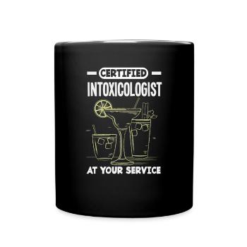 Lustiger Barkeeper Spruch Barkeeper Geschenk - Tasse einfarbig - Schwarz - Vorne