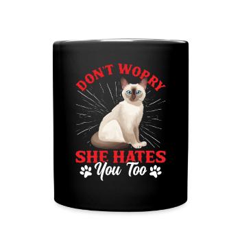 Chat tonkinois - Mug uni - noir - Devant