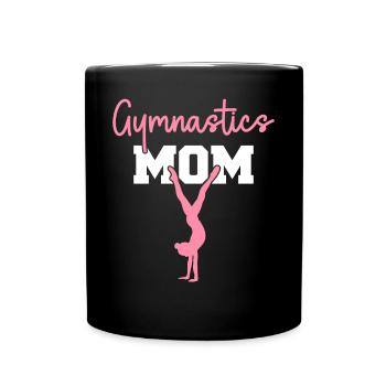 Gymnastics Mom Gymnast Mom Women Gymnastics - Full Colour Mug - black - Front