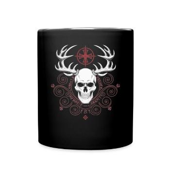 Asatru Valhalla Scandinavian Pride Norsemen Viking - Full Colour Mug - black - Front
