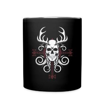 Asatru Valhalla Scandinavian Pride Norsemen Viking - Full Colour Mug - black - Front
