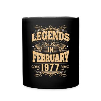 Légende de l’anniversaire de février 1977 - Mug uni - noir - Devant