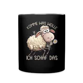 Come on, what do I want sheep that is more motivating - Full Colour Mug - black - Front