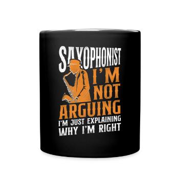 Saxophoniste Saxophoniste Je ne suis pas - Mug uni - noir - Devant