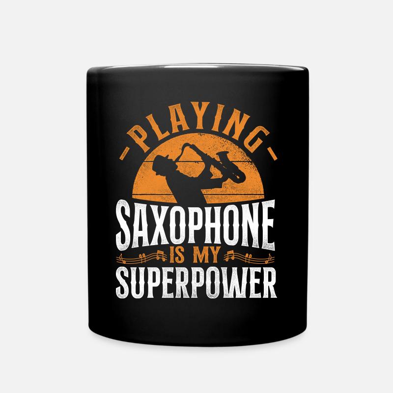 Saxophone Playing Saxophone Is My - Tasse einfarbig - Schwarz