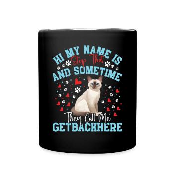 Chat tonkinois - Mug uni - noir - Devant
