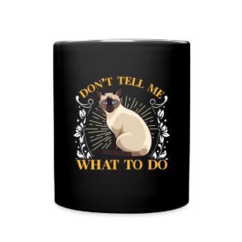 Chat tonkinois - Mug uni - noir - Devant