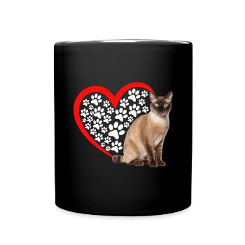 Chat tonkinois - Mug uni - noir - Devant