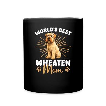 Irish Soft Coated Wheaten Terrier Wheaten Mom - Tasse einfarbig - Schwarz - Vorne