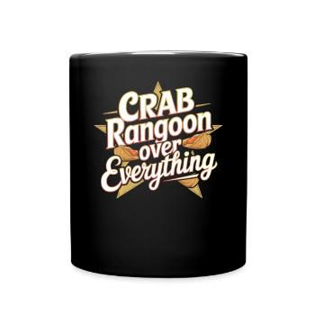 Krabben Rangun Liebhaber Amerikanisch Chinesisch Meeresfrüchte - Tasse einfarbig - Schwarz - Vorne
