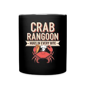 Crabe Rangoon Lover Américain Chinois Fruits de mer - Mug uni - noir - Devant