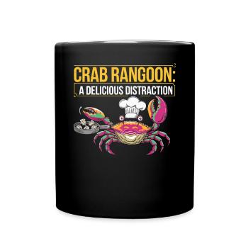 Krabben Rangun Liebhaber Amerikanisch Chinesisch Meeresfrüchte - Tasse einfarbig - Schwarz - Vorne