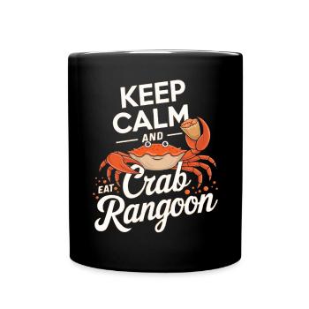 Krabben Rangun Liebhaber Amerikanisch Chinesisch Meeresfrüchte - Tasse einfarbig - Schwarz - Vorne
