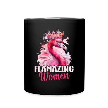 Flamazing Femmes Flamingo Lover Flamingo Girl - Mug uni - noir - Devant
