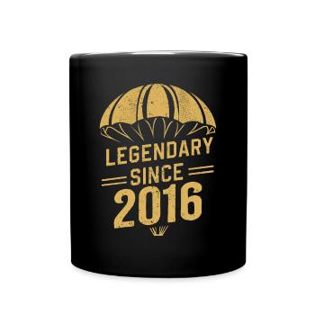 Legendary Since 2016 - Skydiver Birthday Vintage - Full Colour Mug - black - Front